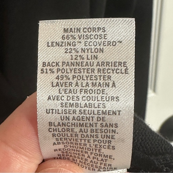 Gorgeous Nordstrom black tunic top, sz XXL, sweater front/flowy back, fall - Picture 6 of 10